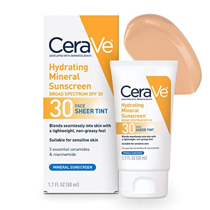 CeraVe Hydrating Mineral Sunscreen Face Sheer Tint SPF 30
