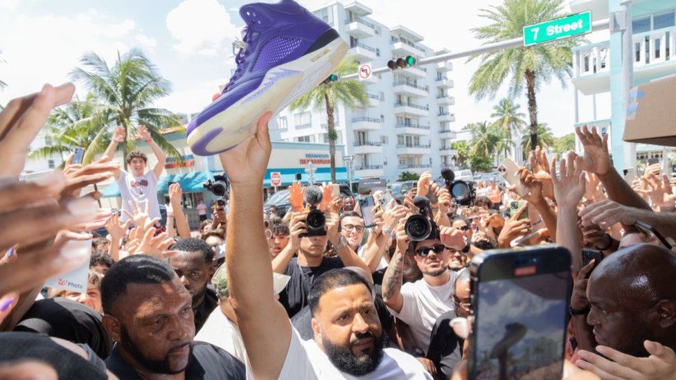 Dj Khaled arrives at the We The Best x Snipes Store Grand Opening on August 03, 2023 in Miami Beach, Florida.