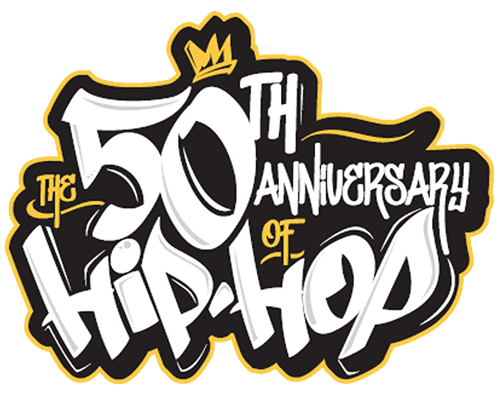 A flyer for the 50th anniversary of Hip-Hop.