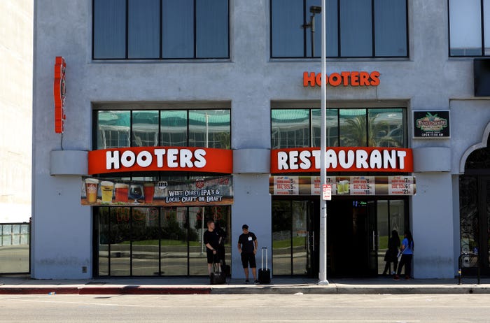 Hooters Restaurant in Los Angeles, California on September 11, 2017
