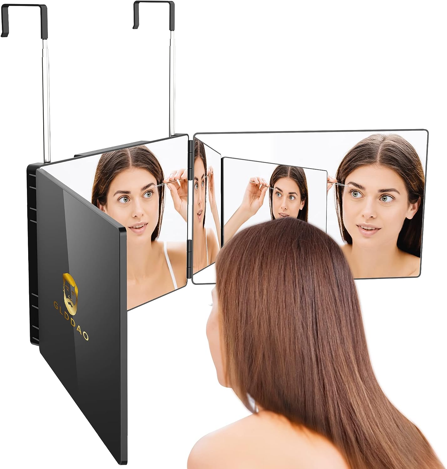GLDDAO 3 Way Mirror for Self Hair Cutting