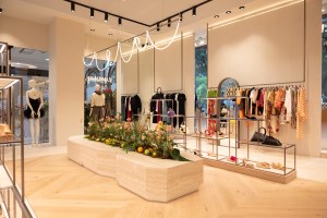 Runway Vietnam store at Diamond Plaza is split into two areas, one catering to “women who value creative and original elegance,” with brands like Comme des Garçons Play, Jacquemus, The Attico, Self-Portrait, Theory, Forte Forte, Ganni, Zimmermann, Studio Nicholson and Eenk on offer. The other area is dedicated to younger generation consumers with a more urban and experimental brand mix including Comme des Garçons, Junya Watanabe, Rick Owens, Off-White, Marni, Fear of God, Ambush and Pushbutton.