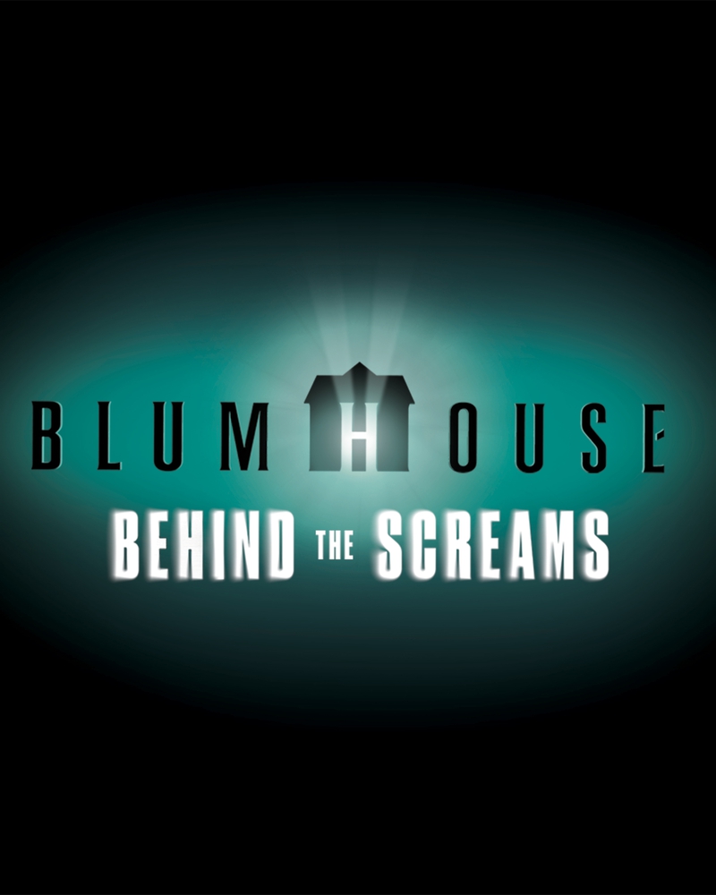 Blumhouse Behind the Screams logo - HHN 2023 at USH