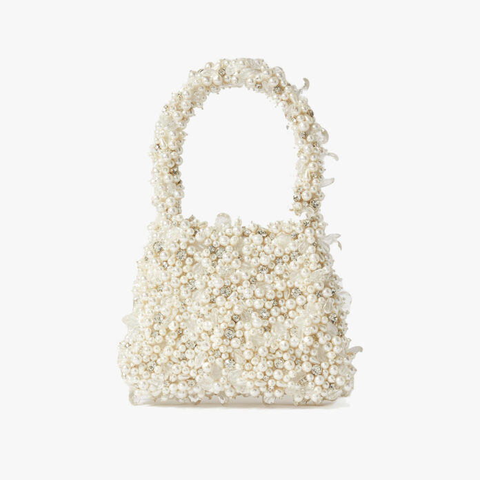 Clio Peppiatt pearl-embellished shoulder bag