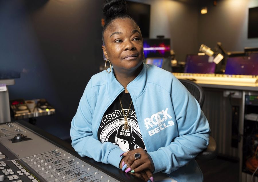 Roxanne Shante, a native of New York City's Queens borough who was only 14 years old in 1984. That was the year she became one of the first female MCs, those rhyming over the beat, to gain a wider audience -- and was part of what was likely the first well-known instance of rappers using their song tracks to take sonic shots at other rappers, in a back-and-forth song battle known as The Roxanne Wars. 