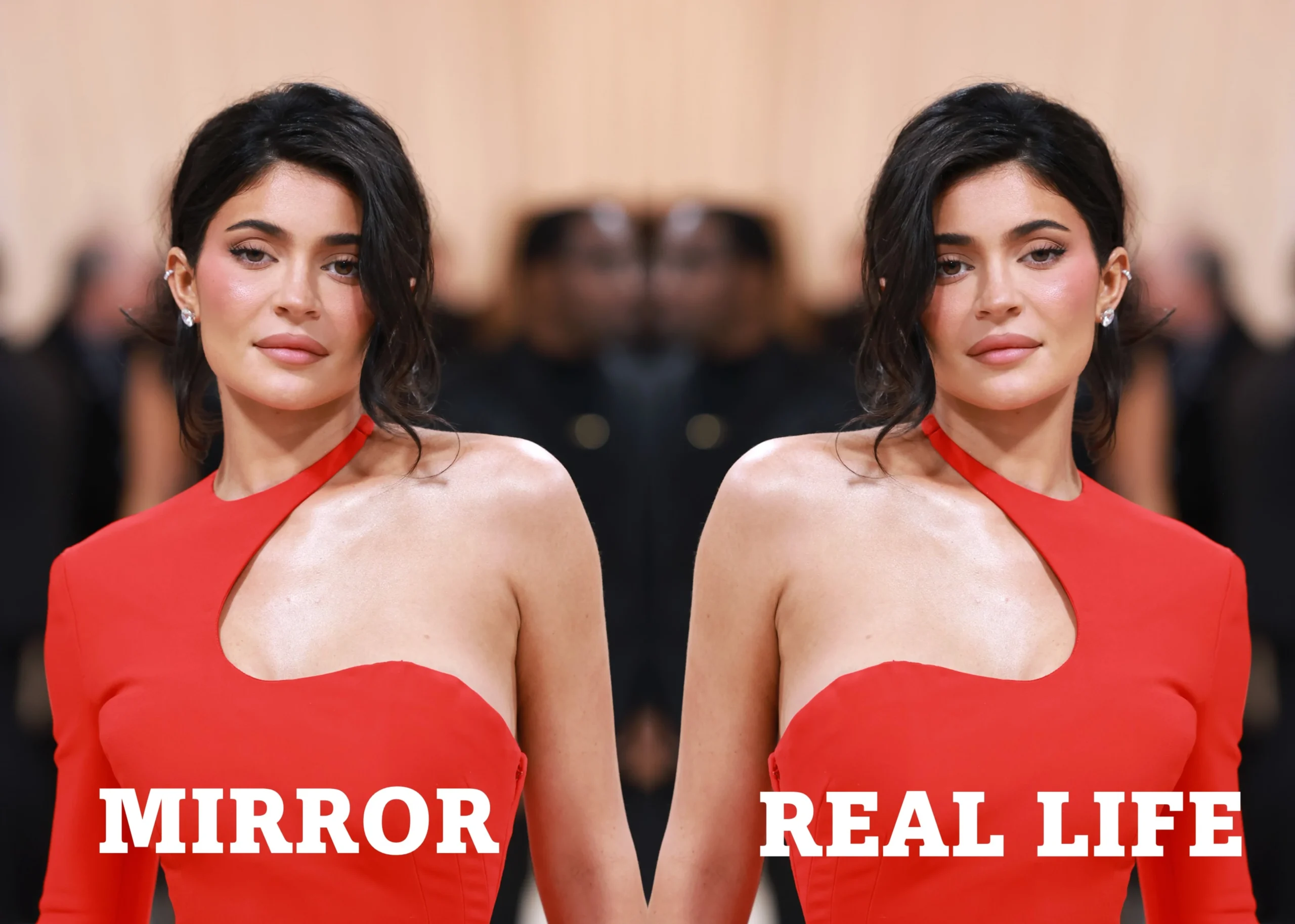 Kylie Jenner mirror image getty images 1486950379