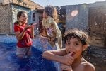 The pool is the only one most children in the neighborhood can afford to use. But even the small fee, 5 Egyptian pounds ($0.14) is too much for some so the exceptions are made.