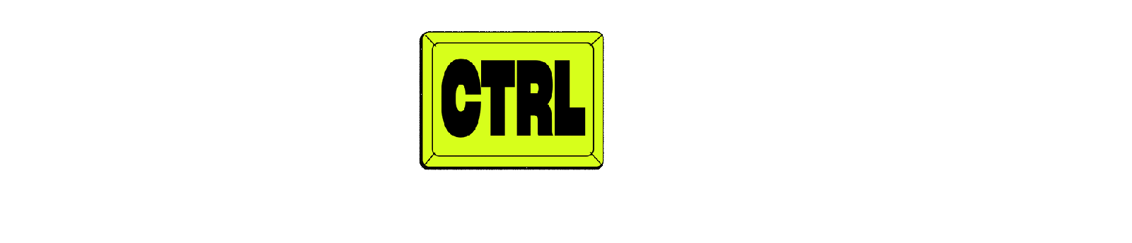 Logo for Teen Vogue's style series CTRLC showing the series name in black inside lime rectangles.