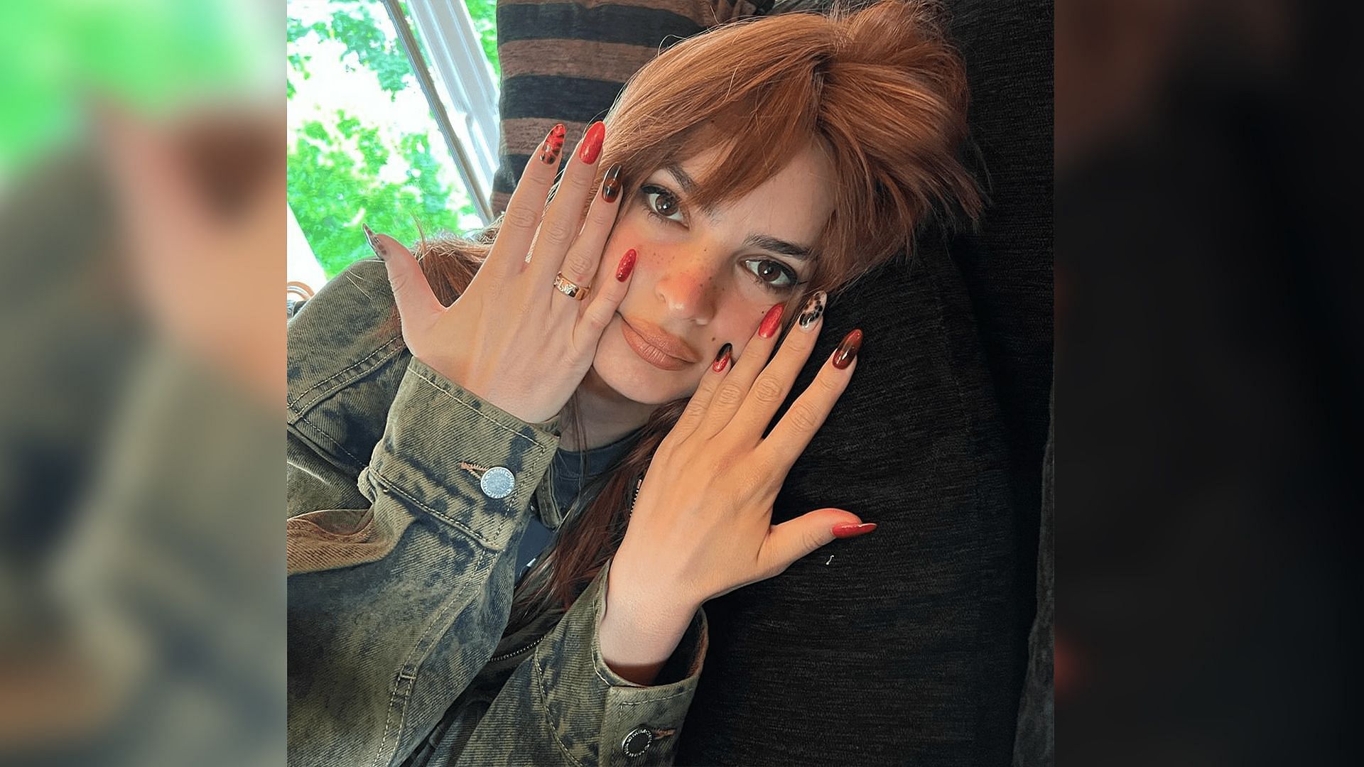 Emily Ratajkowski's 'Serpent Nails' leads to a new manicure trend (Image via Instagram @emrata)