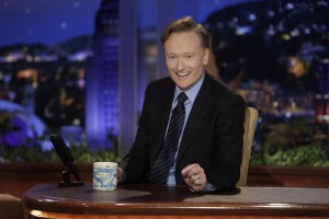 THE TONIGHT SHOW WITH CONAN O’BRIEN -- Episode 1 -- Air Date 06/01/2009 -- Pictured: Host Conan O'Brien on June 1, 2009 -- Photo by: Paul Drinkwater/NBCU Photo Bank