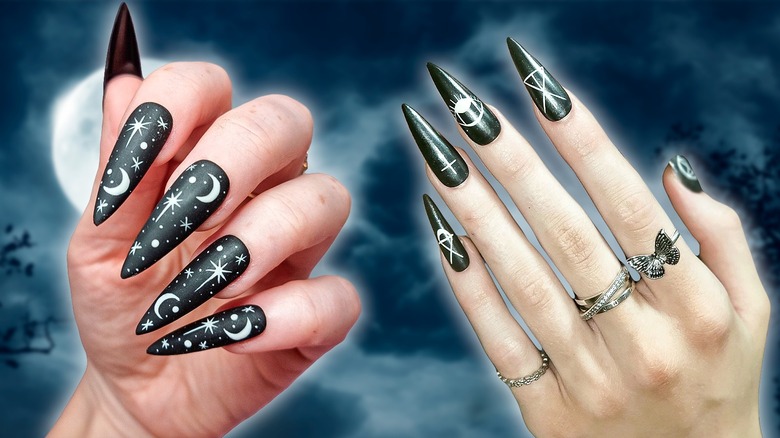 Composite witchy nails