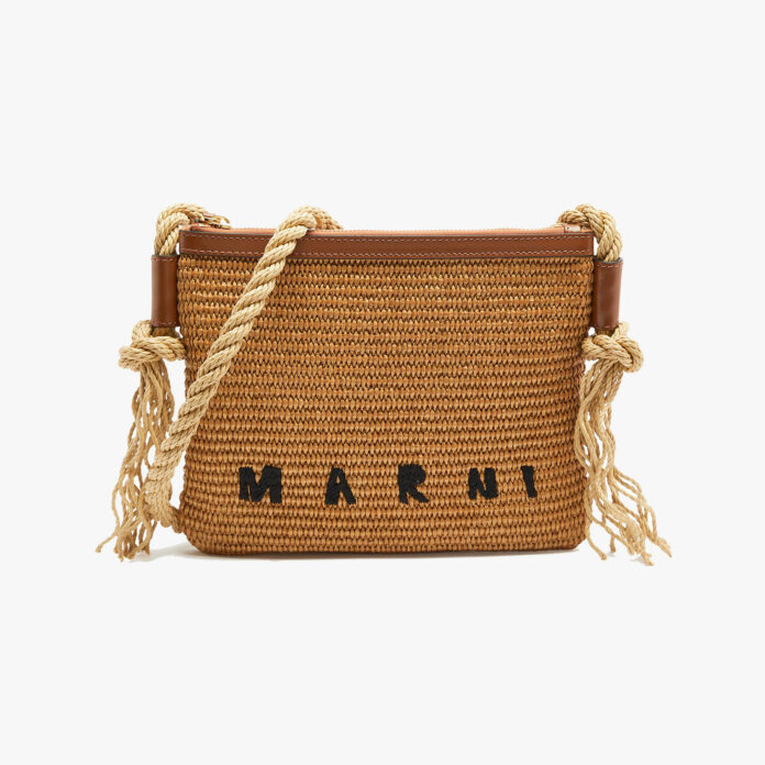 Marni raffia crossbody bag