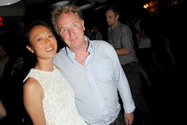<p>Young Kim and Malcolm McLaren attend a party in New York, 2009 </p>