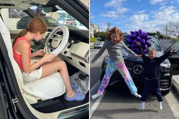 Multimillionaire kid shows off new Range Rover but it's not her first posh car