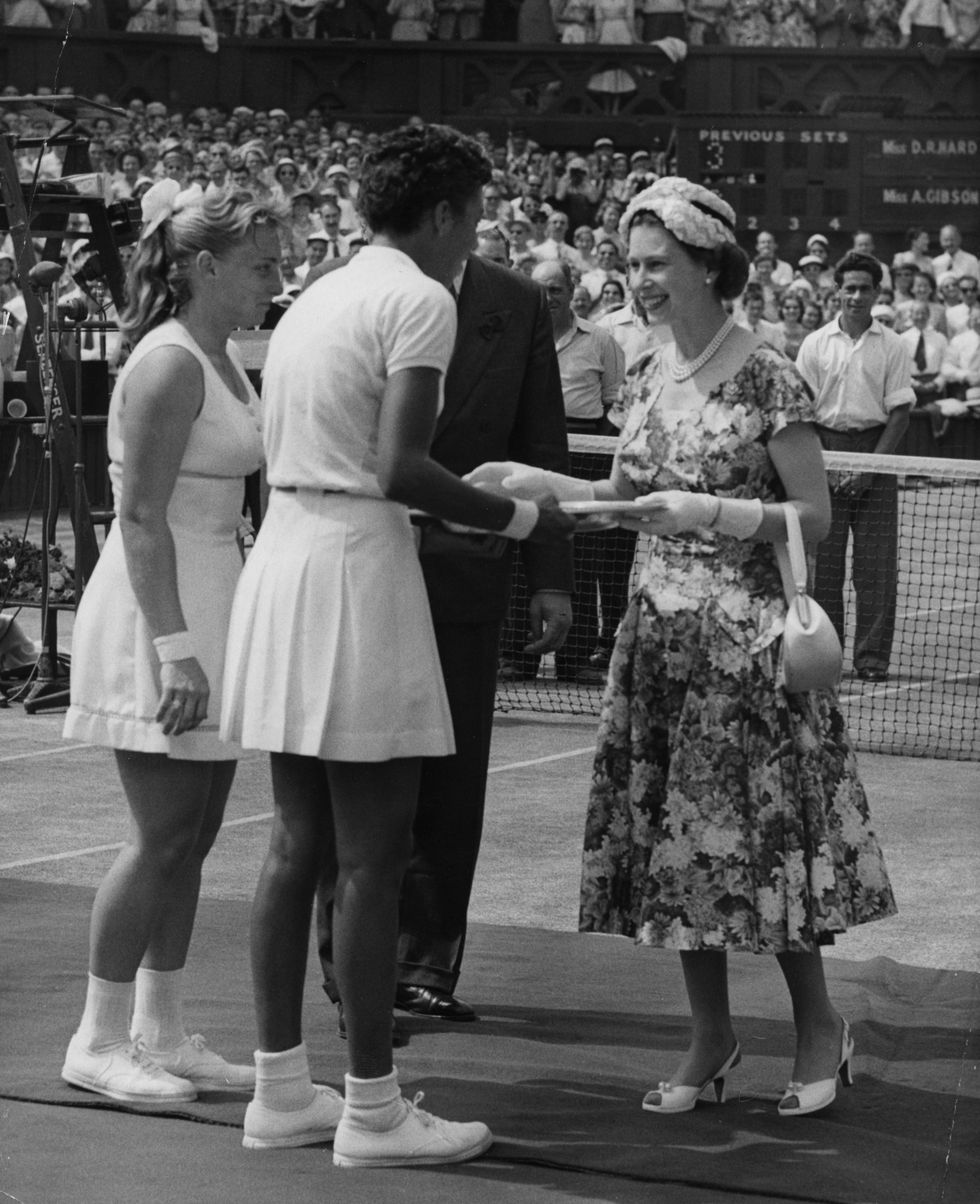 tennis wimbledon championships ladies singles final althea gibson v darlene hard all england club