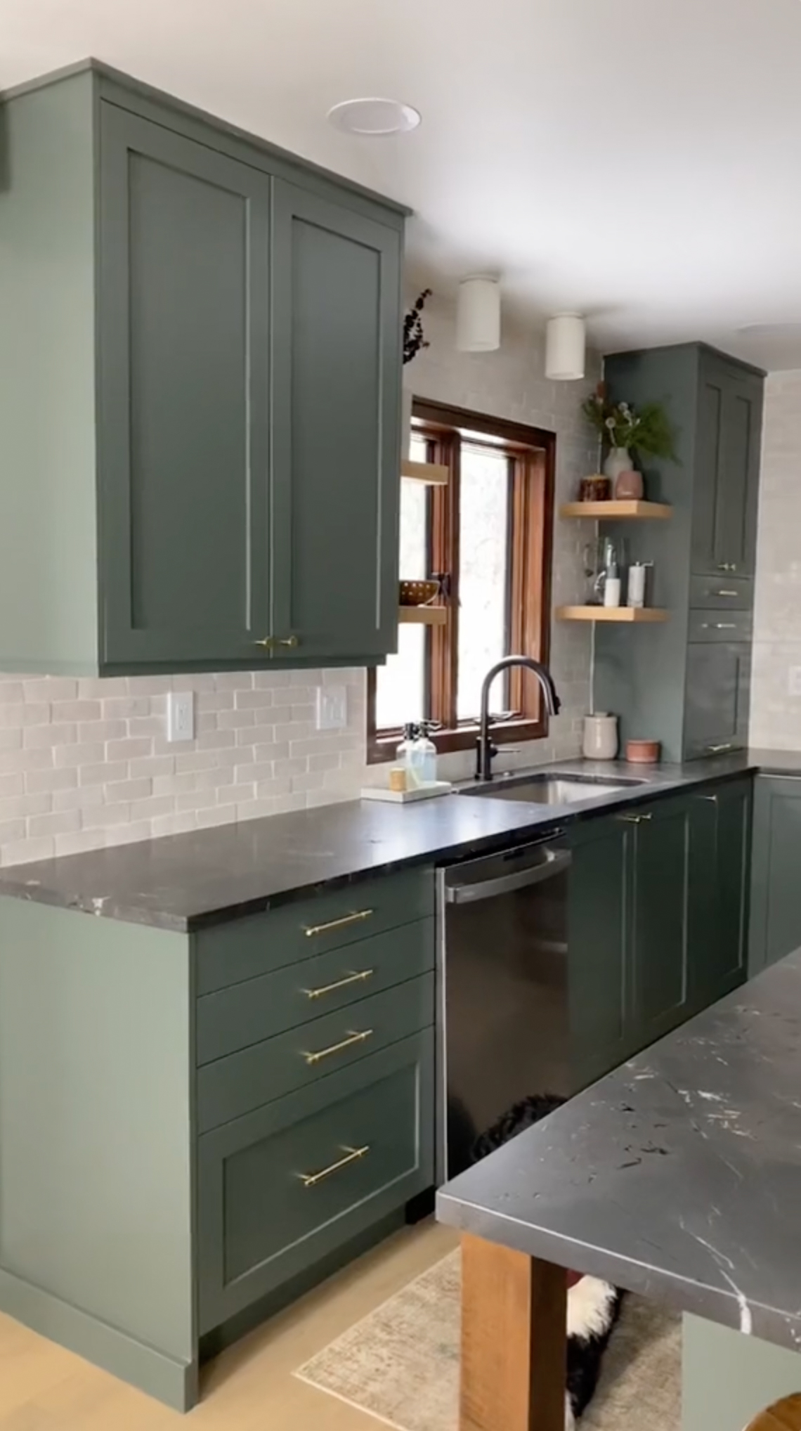 The couple began their home transformation by remodeling the kitchen