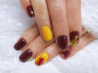 autumn nail art design