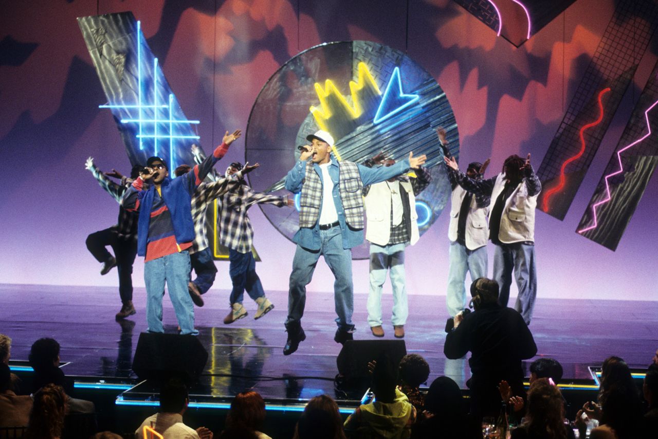 Jeff Townes and Will Smith perform as DJ Jazzy Jeff & the Fresh Prince at the 1993 American Music Awards.