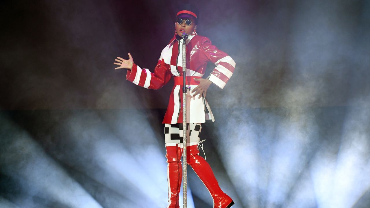 LAS VEGAS, NV - JUNE 26:  Singer/songwriter Janelle Monae performs during a stop of her Dirty Computer Tour at The Pearl concert theater at Palms Casino Resort on June 26, 2018 in Las Vegas, Nevada.  (Photo by Ethan Miller/Getty Images)