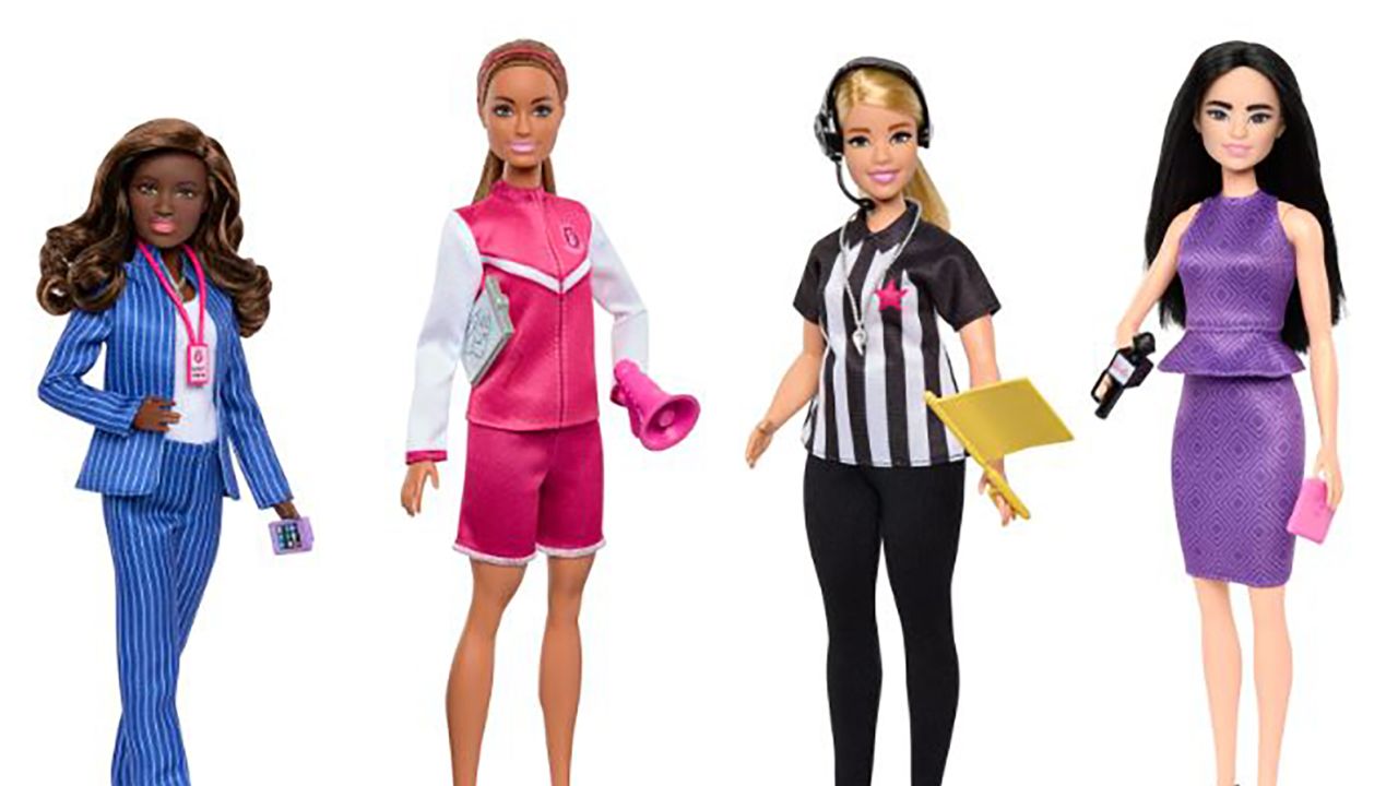 Mattel announced its 2023 Barbie Career of the year-themed dolls, representing women's careers in sports. 
