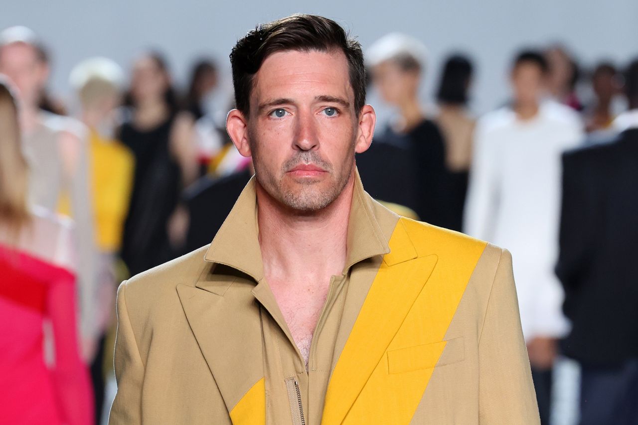 NEW YORK, NEW YORK - SEPTEMBER 08: A model walks the runway at the Helmut Lang fashion show during New York Fashion Week - September 2023: The Shows on September 08, 2023 in New York City. (Photo by Cindy Ord/Getty Images)