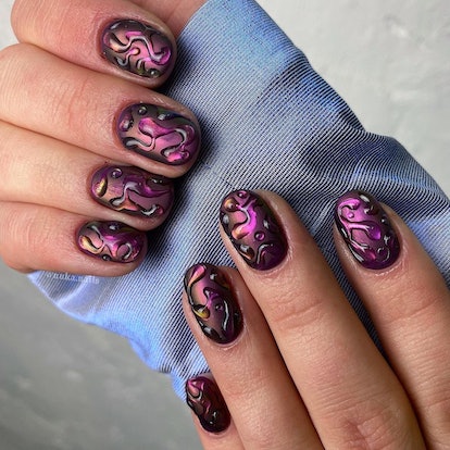 3D galaxy nails.