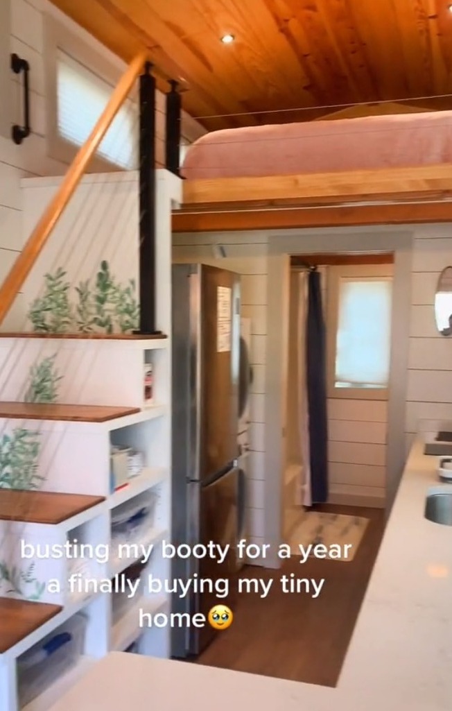 She said she 'busted her booty for a year' to buy her dreamhouse