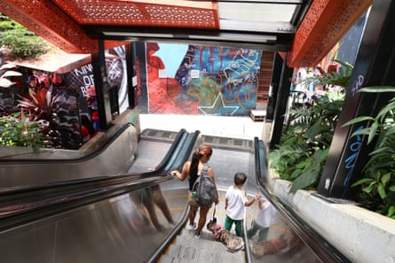 The escalators in Comuna 13