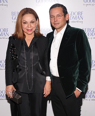 Nancy Gonzalez, with her son Santiago, at a celebration for Bergdorf Goodman which sells her animal skin handbags for thousands of dollars each