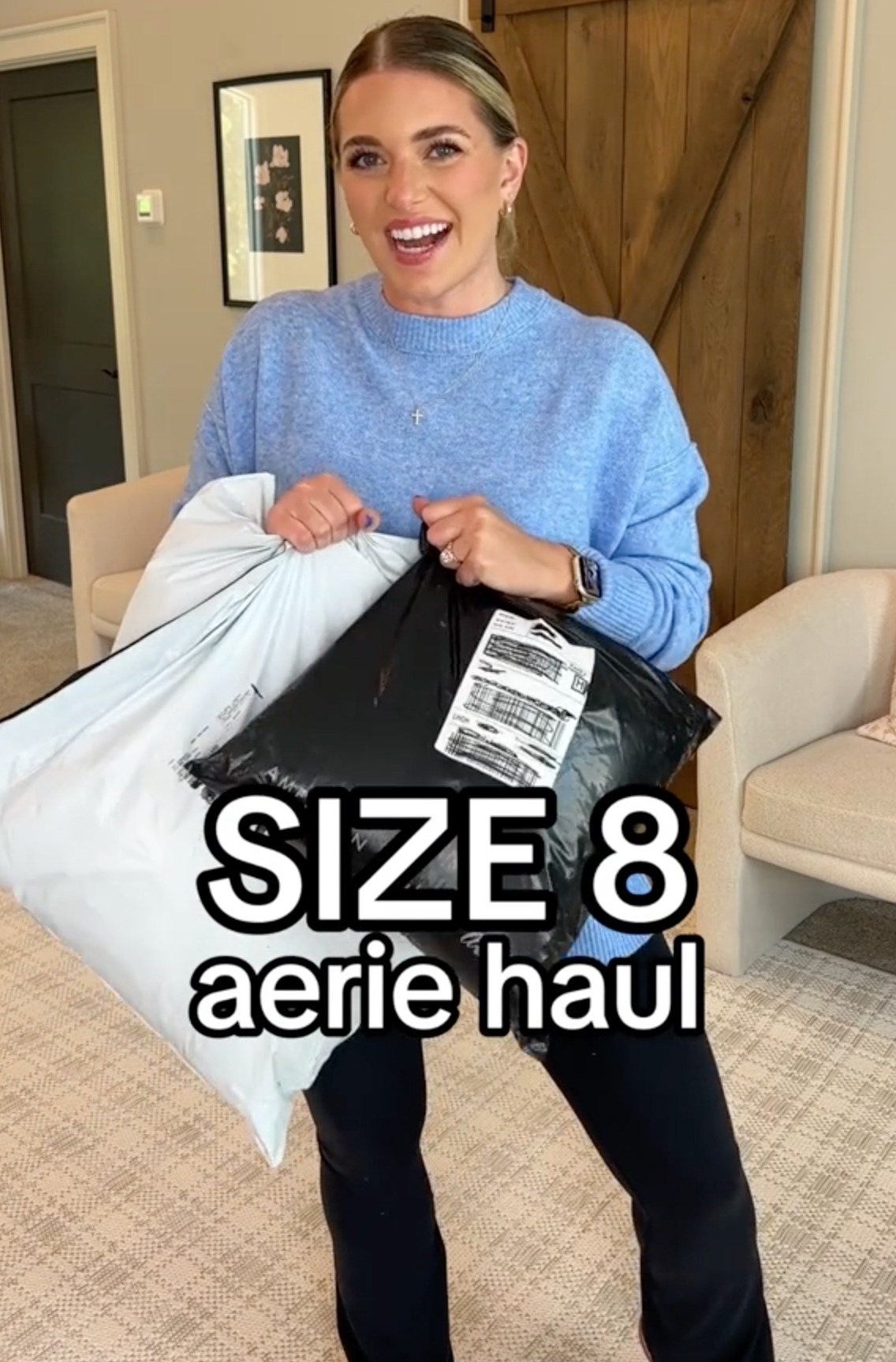 Morgan Bullard is a mother and digital content creator who shared her size eight fall haul from Aerie