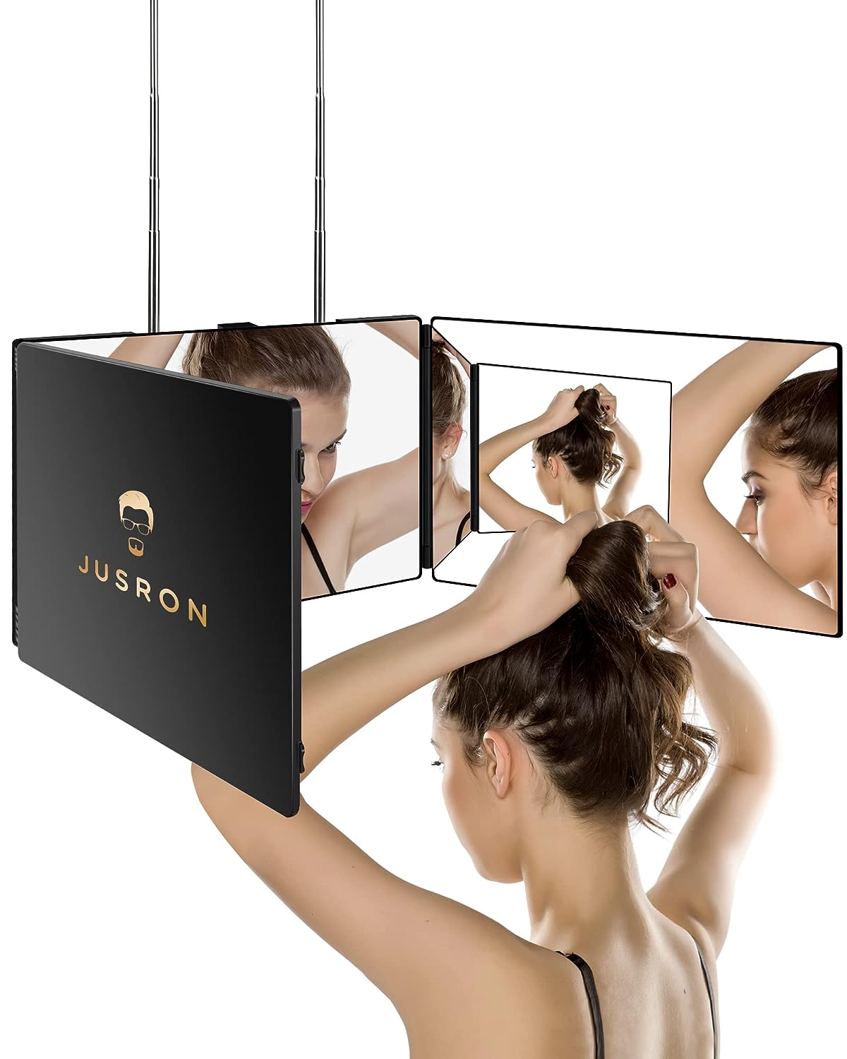 JUSRON 3 Way Mirror for Hair Cutting