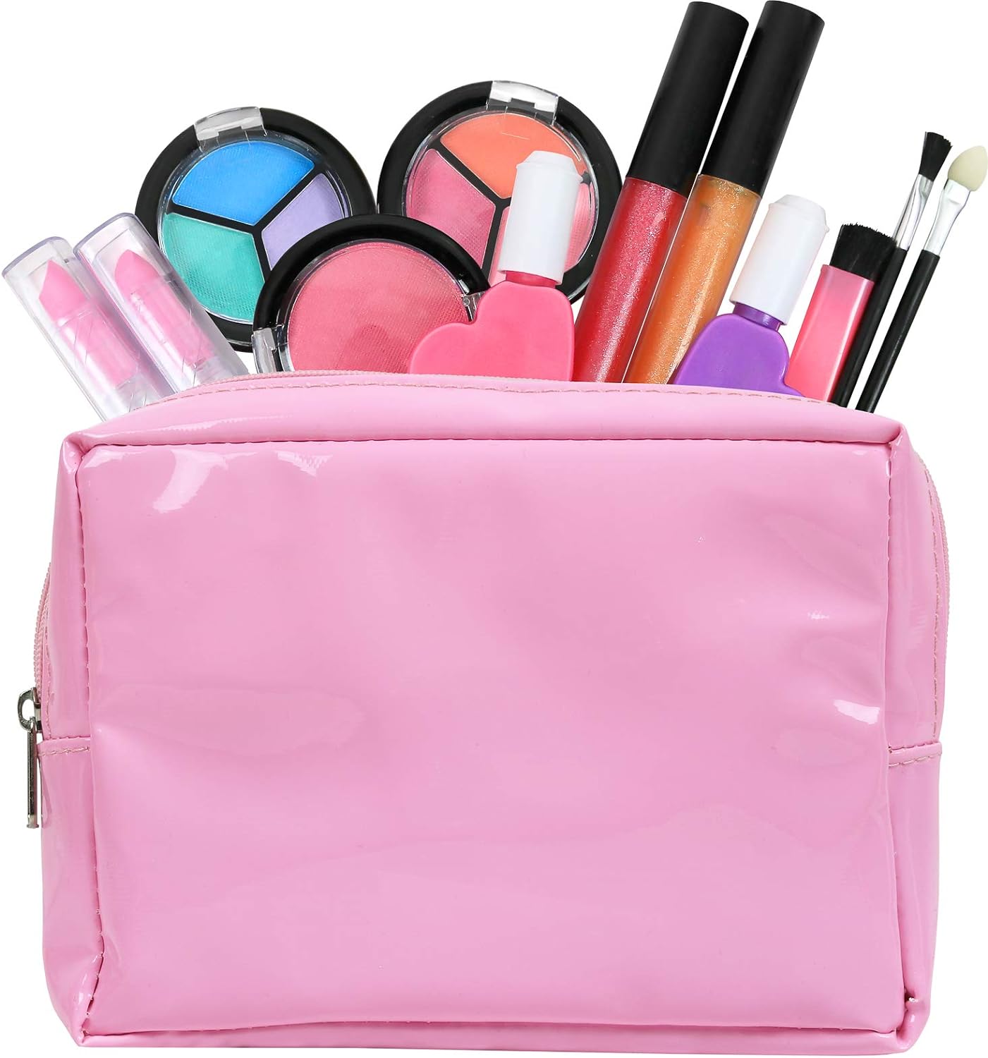 Click N' Play Kids Washable Makeup Set with Pink Tote Bag.