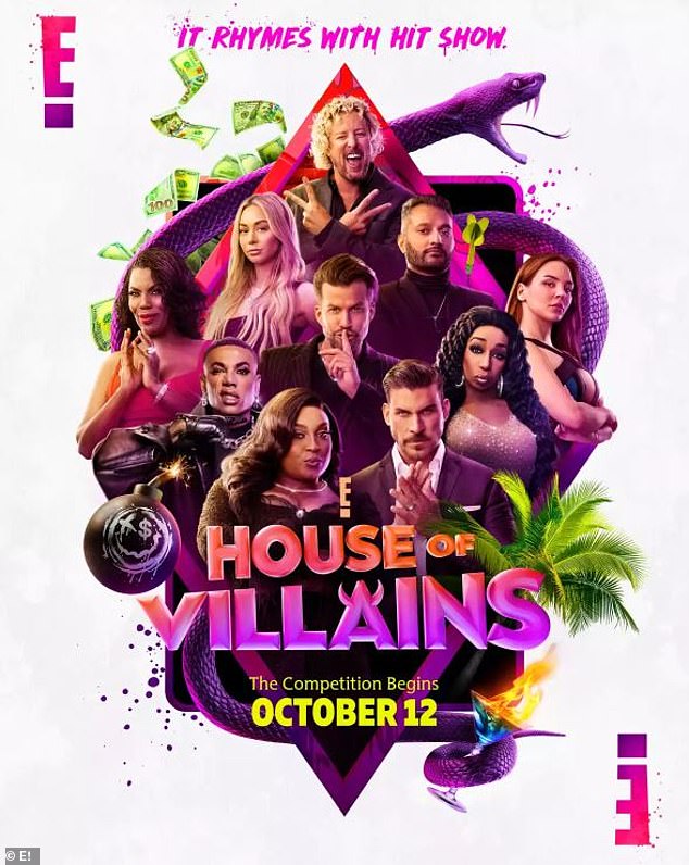 'The competition begins': Catch the 75-minute premiere of House of Villains on October 12 on E!, and the show will also be simultaneously broadcast on Bravo, SyFy, and USA