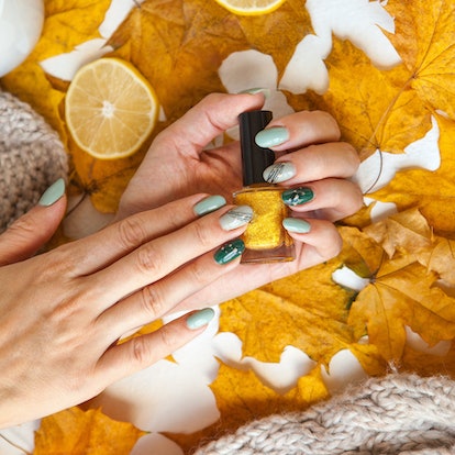 autumn nail art design