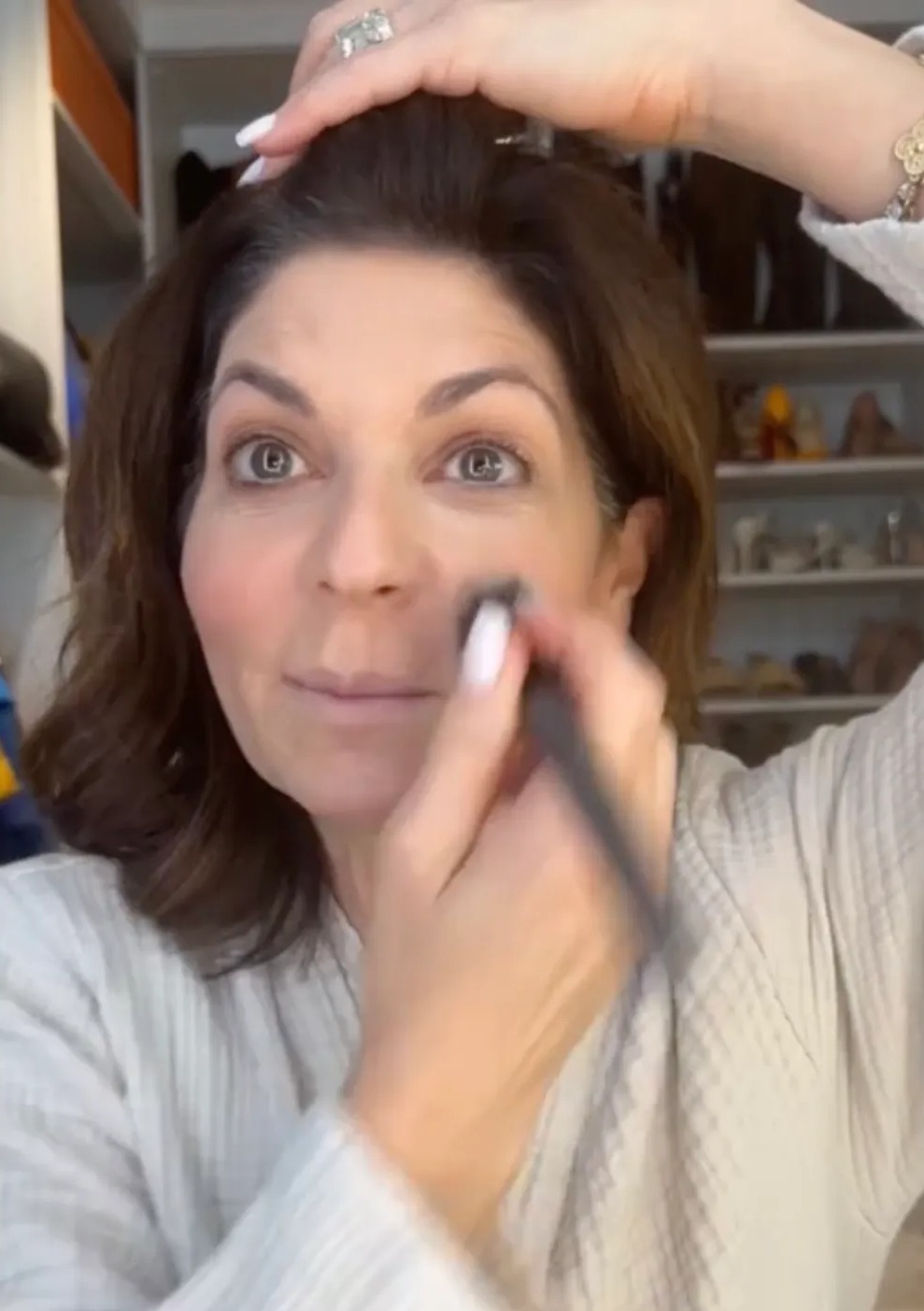 Tamsen Fadal has gone viral on TikTok after revealing her go-to makeup products