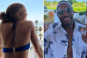 Michael Strahan's daughter Isabella, 18, stuns in blue bikini on trip with dad