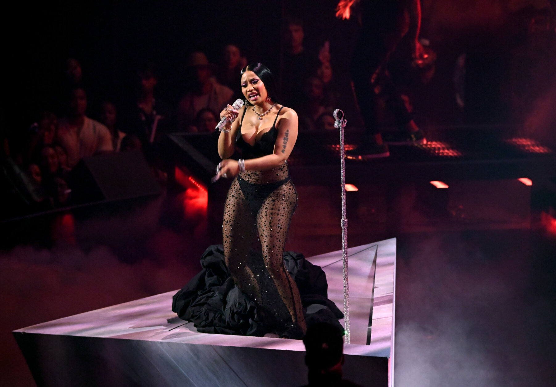 NEWARK, NEW JERSEY - SEPTEMBER 12: Nicki Minaj performs onstage during the 2023 MTV Video Music Awards at Prudential Center on September 12, 2023 in Newark, New Jersey. (Photo by Noam Galai/Getty Images for MTV)