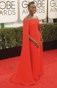Lupita Nyong'o attends the 71st annual Golden Globe Awards