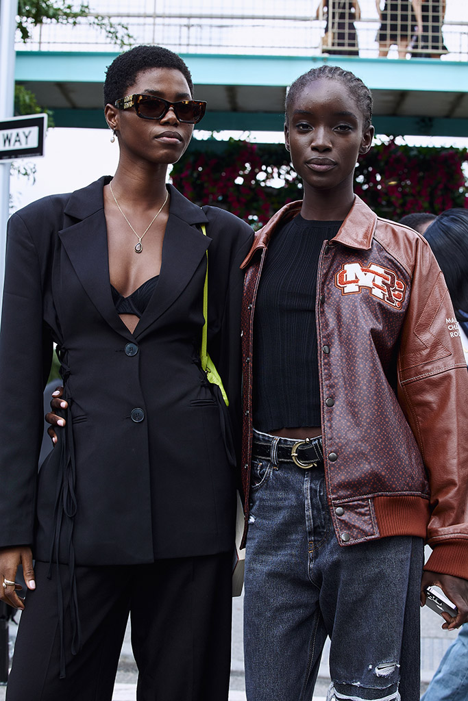 Victoria Fawole and Maty Fall Diba at Michael Kors. Photo: Tobi Sobowale 