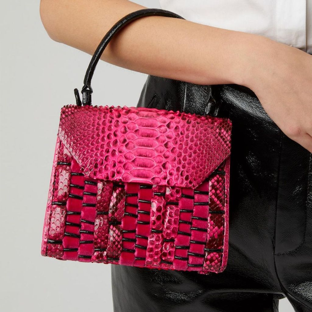 A pink Nancy Gonzalez bag.