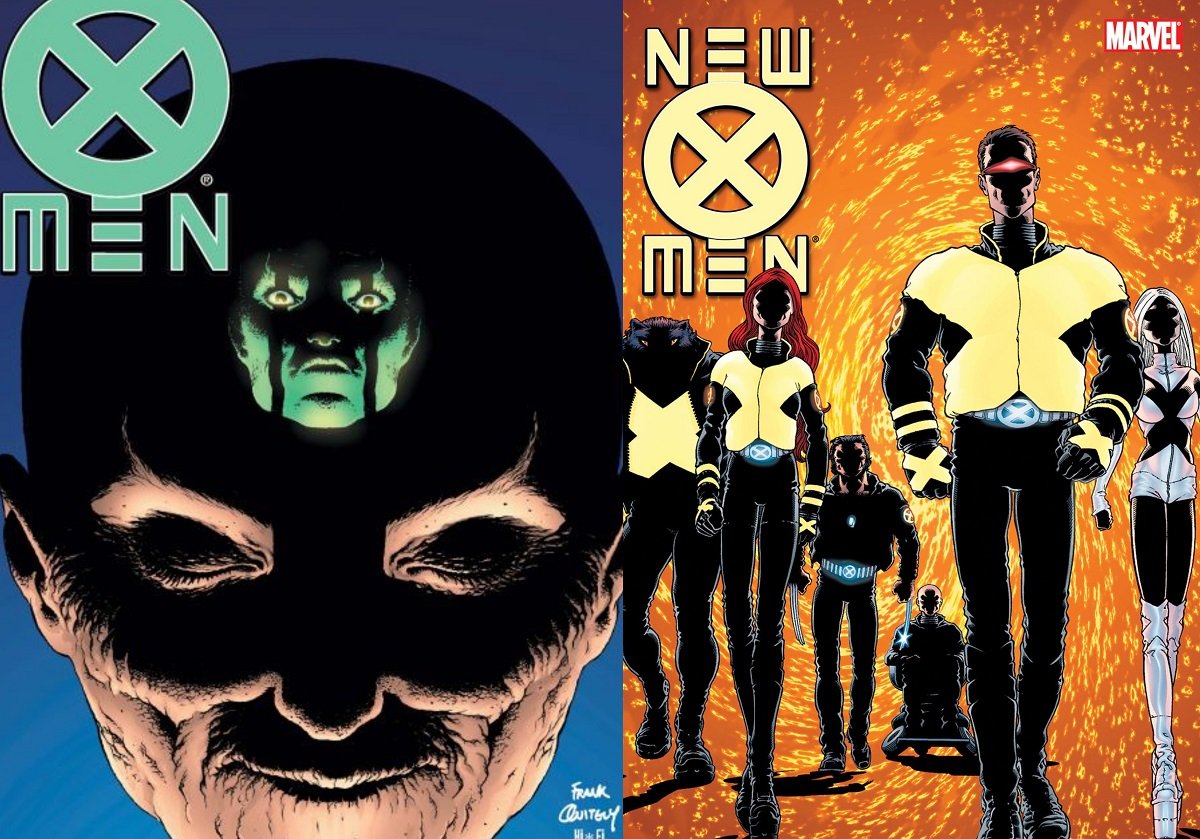 Frank Quitely's art for Grant Morrison's New X-Men run from 2001. 