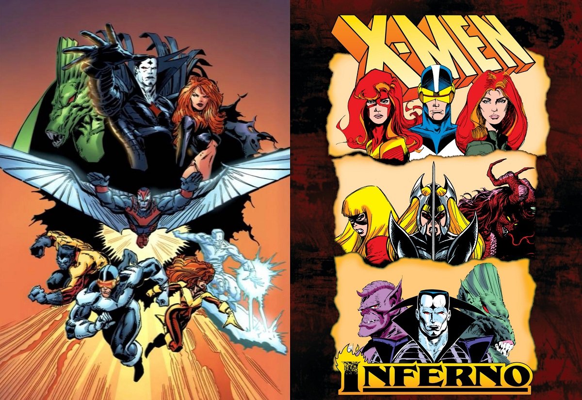 Mac Silvestri's artwork for the X-Men event series from 1988, Inferno.