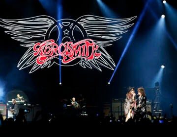 Aerosmith performs onstage