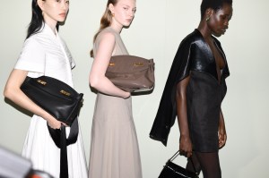 Backstage at Ferragamo RTW Spring 2024