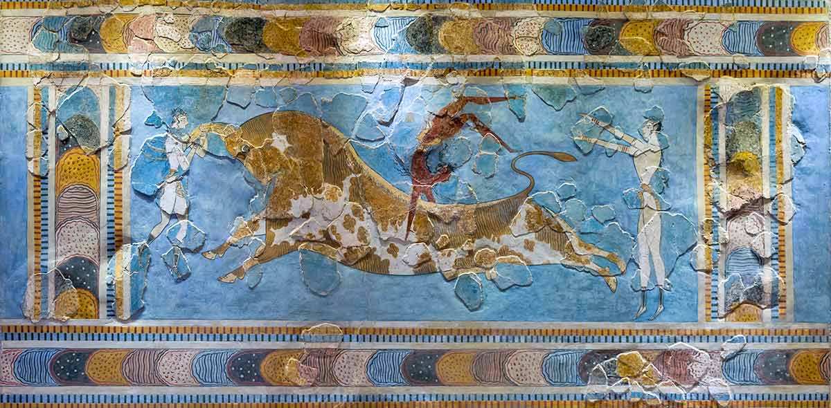 bull leaping fresco knossos