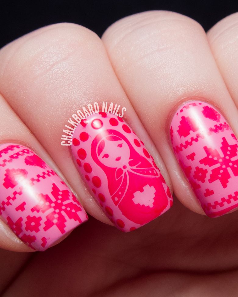 christmas nail ideas pink christmas sweater