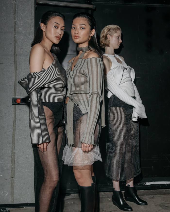 Backstage at A Roege Hove AW23, Copenhagen fashion week