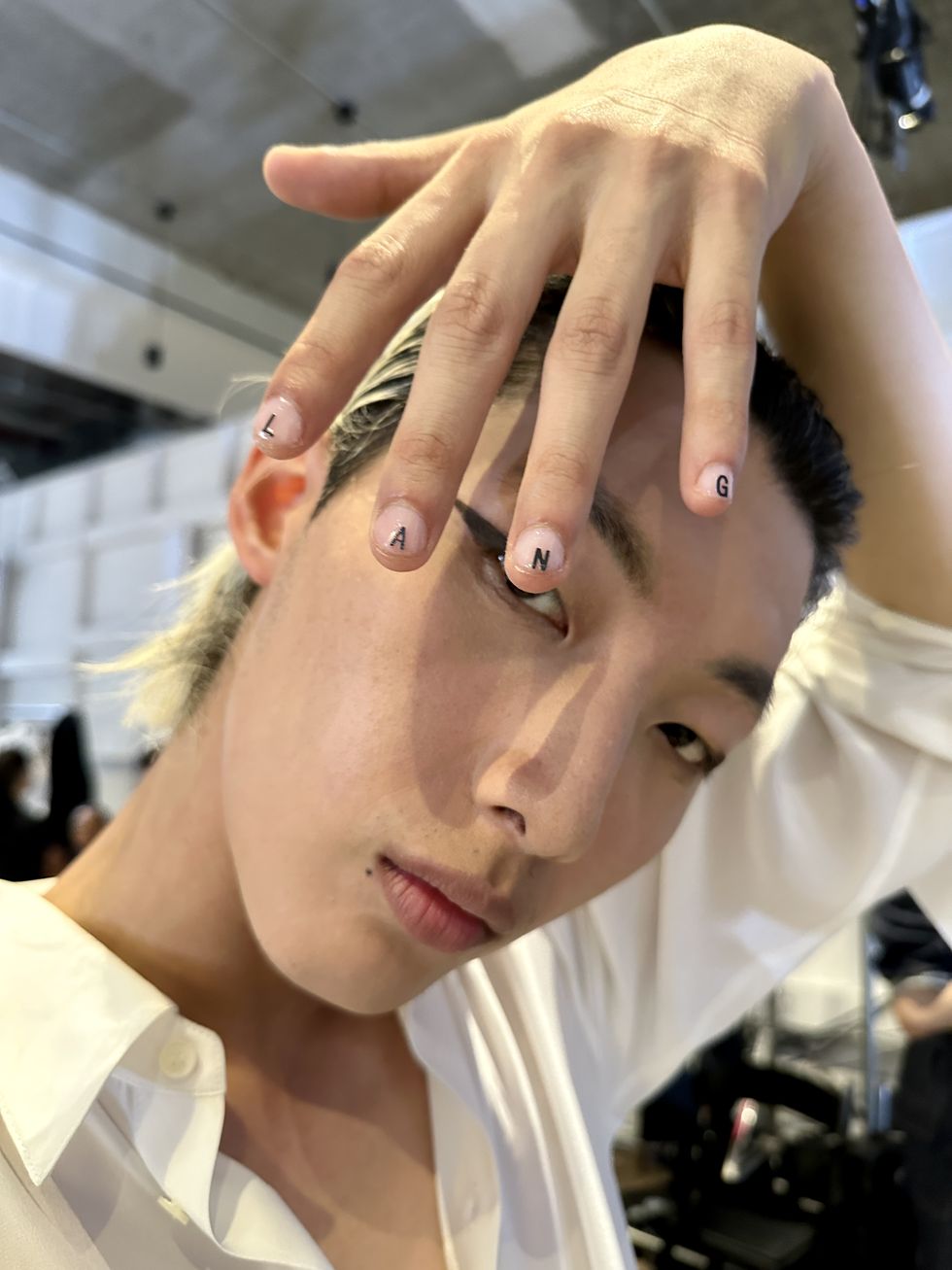 helmut lang spring 2024 nails by jin soon choi