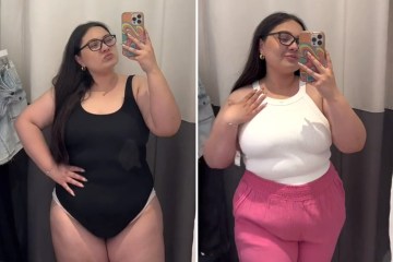 I’m a size 14 – I did an Aerie haul, you can go braless in the white crop top