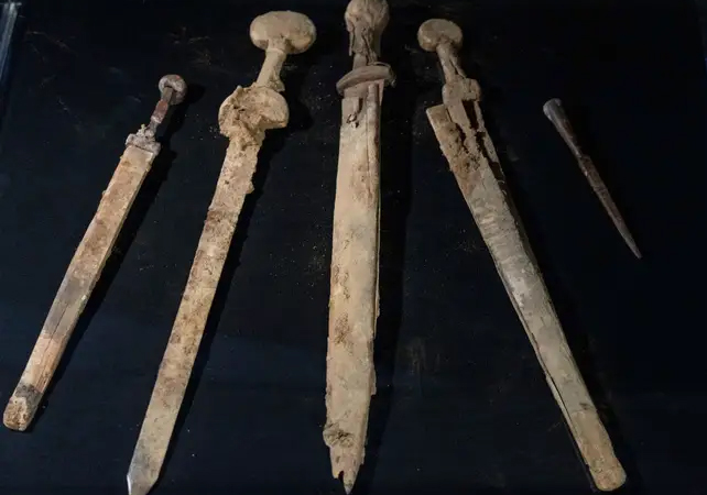 roman cache of weapons